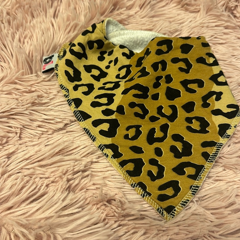Leopard Print Baby Bib